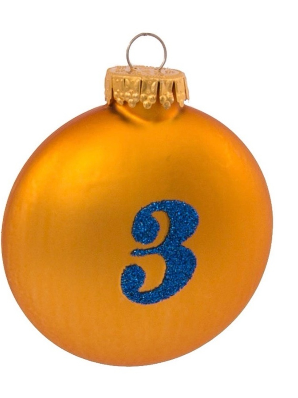 Kurt Adler 65MM Glass 12 Days Of Christmas Glass Ball Ornaments, 12-Piece Box - Picture 3 of 6